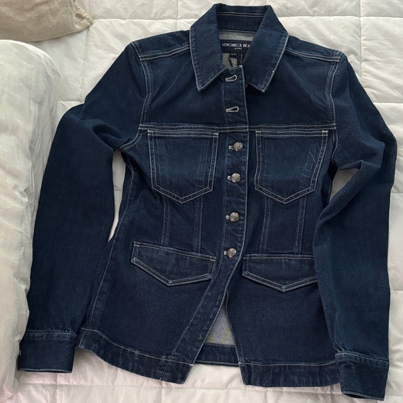 Veronica Beard Jackets & Blazers - Veronica Beard Dark Blue Denim Jacket